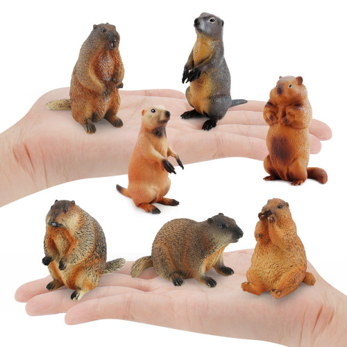 家 土撥鼠模型老鼠松鼠實心仿真森林動物靜態桌面擺件玩具 家 土撥鼠模型老鼠松鼠實心仿真森林動物靜態桌面擺件玩具