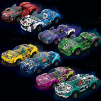 家 兒童科教拼裝積木兼容某高積木車賽車跑車拼插積木玩具