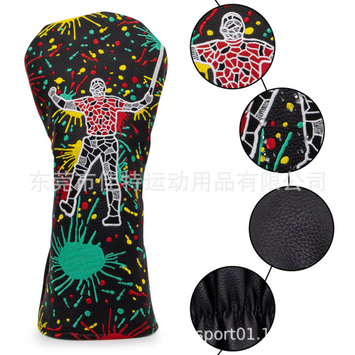 新款高爾夫球桿套刺綉一號木桿套推桿套Golf covers