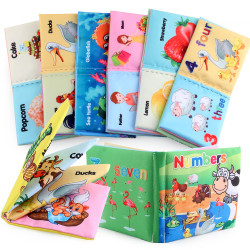 家 4頁8面寶寶布書0-3嵗嬰幼兒撕不爛布書早教益智玩具