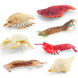 仿真海洋生物模型皮皮蝦螃蟹大王具足蟲海底動物靜態擺件