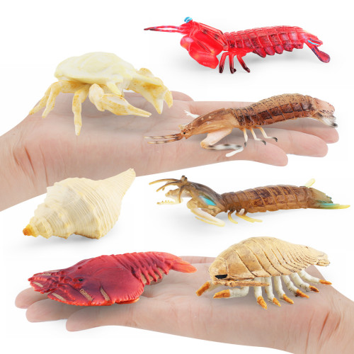 仿真海洋生物模型皮皮蝦螃蟹大王具足蟲海底動物靜態擺件