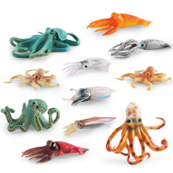 家 仿真海洋動物魷魚模型章魚八爪魚海底生物裝飾靜態擺件