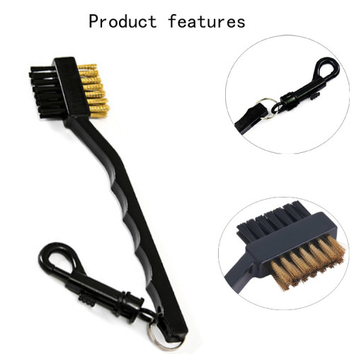 高爾夫配件清潔工具雙面刷 銅毛刷 golf高爾夫球桿清潔刷