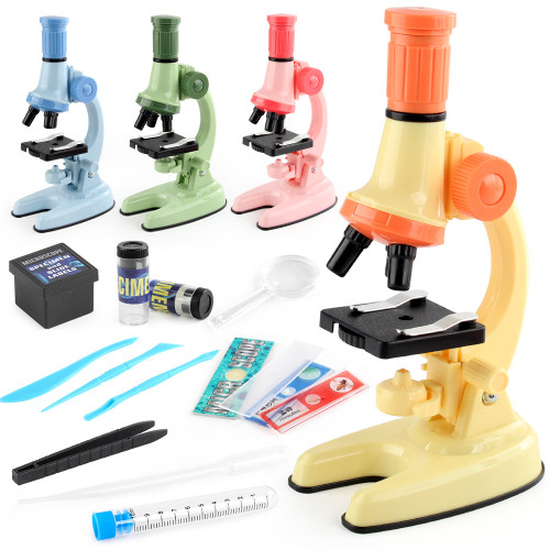 家小學生科學生物實驗器材顯微鏡玩具1200倍顯微鏡玩具盒裝