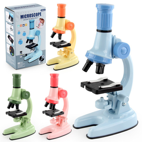 家小學生科學生物實驗器材顯微鏡玩具1200倍顯微鏡玩具盒裝