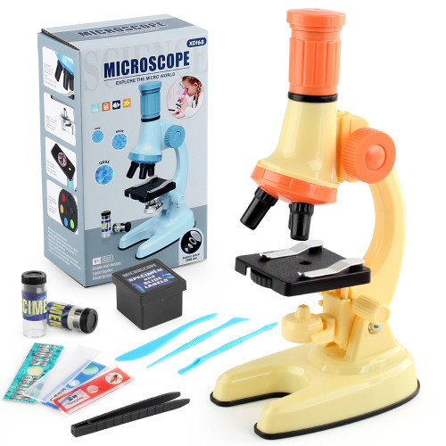 家小學生科學生物實驗器材顯微鏡玩具1200倍顯微鏡玩具盒裝