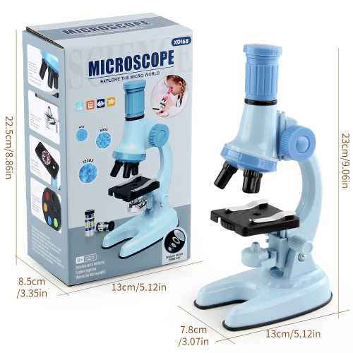 家小學生科學生物實驗器材顯微鏡玩具1200倍顯微鏡玩具盒裝