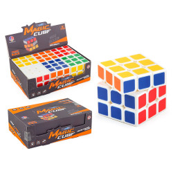 家 初學者簡易入學 實色圓角帶彈簧順滑三階益智魔方展示盒