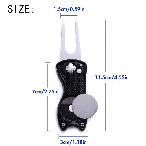 盒子套裝運動毛巾果嶺叉畫線器六角清溝器計分器高爾夫球桿清潔刷