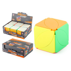 家 兒童科教益智5.5cm順滑旋轉魔方6pcs楓葉異形魔方展示盒