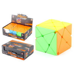 家 5.5cm兒童科教益智魔方玩具 6pcs實色變幻金剛魔方玩具