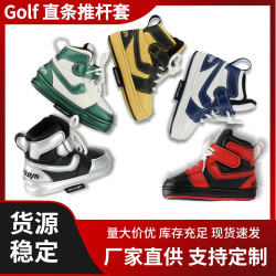 新高爾夫推桿套個性球鞋球桿套L型一字桿頭保護套PU高爾夫球桿套