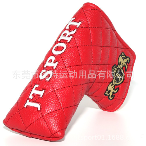 高爾夫球桿套經典款JT SPORT一字推桿套半圓磁鐵PUTTER