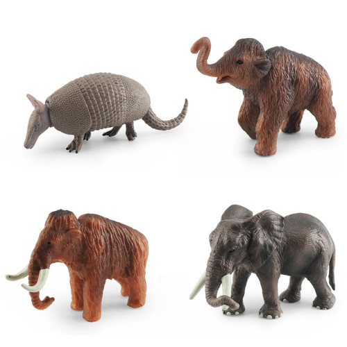 家仿真亞洲象美洲獅北極狼犰狳猛獁象動物模型靜態桌面擺件 家仿真亞洲象美洲獅北極狼犰狳猛獁象動物模型靜態桌面擺件