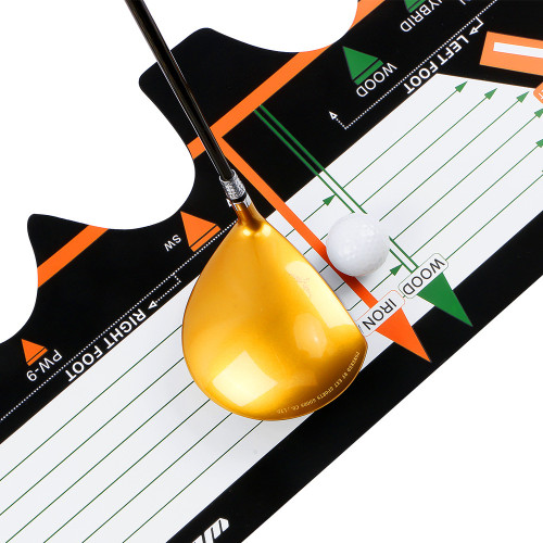 新品高爾夫揮桿站位墊初學者姿勢輔助墊入門糾正站姿訓練器