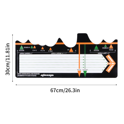 新品高爾夫揮桿站位墊初學者姿勢輔助墊入門糾正站姿訓練器