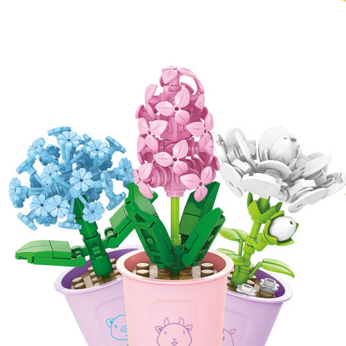 兒童益智小顆粒積木花仿真月季玫瑰兼容某高積木模型玩具 兒童益智小顆粒積木花仿真月季玫瑰兼容某高積木模型玩具