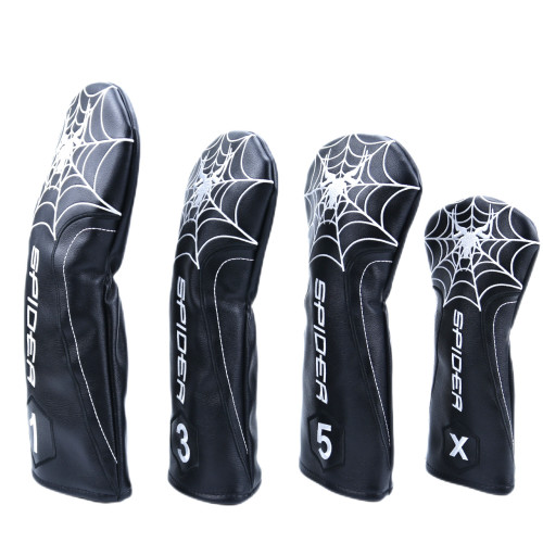 高品質毒蜘蛛高爾夫木桿帽套高爾夫配件頭套