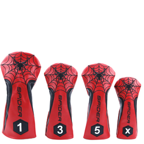 高品質毒蜘蛛高爾夫木桿帽套高爾夫配件頭套