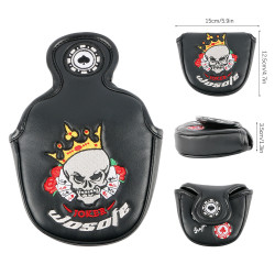 推桿帽套骷髏撲克牌Golf head cover高爾夫球桿帽套