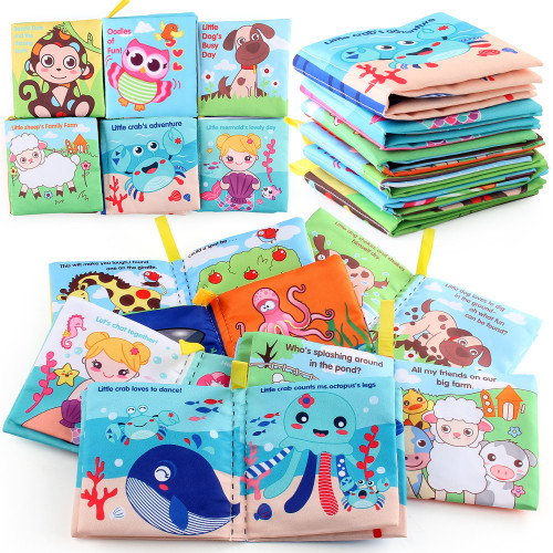 20款早教寶寶布書英文動物交通工具嬰兒撕不爛布書套裝款 20款早教寶寶布書英文動物交通工具嬰兒撕不爛布書套裝款
