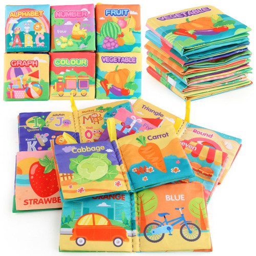 20款早教寶寶布書英文動物交通工具嬰兒撕不爛布書套裝款 20款早教寶寶布書英文動物交通工具嬰兒撕不爛布書套裝款