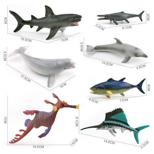 家仿真海洋動物白鯨鯊魚草海龍旗魚金槍魚泰曼魚龍模型靜態 家仿真海洋動物白鯨鯊魚草海龍旗魚金槍魚泰曼魚龍模型靜態
