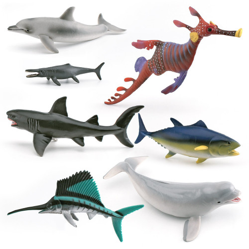 家仿真海洋動物白鯨鯊魚草海龍旗魚金槍魚泰曼魚龍模型靜態 家仿真海洋動物白鯨鯊魚草海龍旗魚金槍魚泰曼魚龍模型靜態