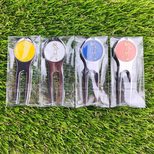  高爾夫果嶺叉 鋅合金高爾夫球叉