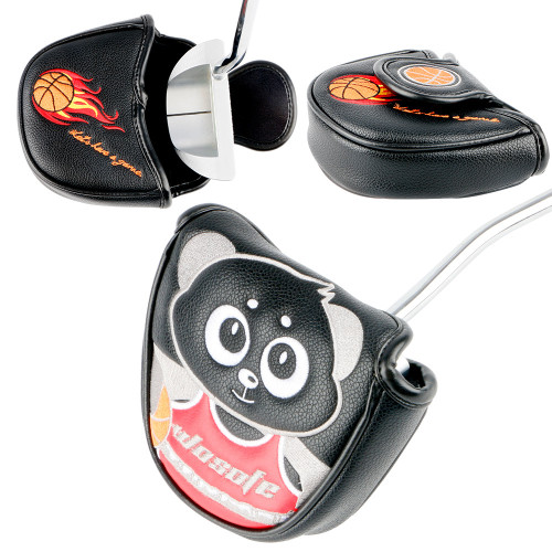 新款pu熊貓推桿帽套 Golf head cover高爾夫球桿帽套