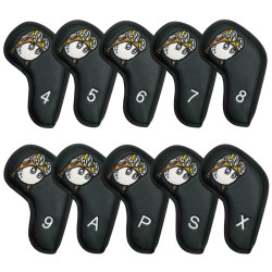 飛行員高爾夫球桿套保護套鐵桿套角度桿套golf用品桿頭套