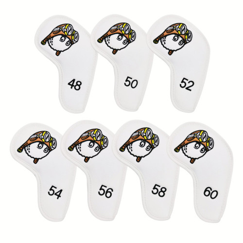 飛行員高爾夫球桿套保護套鐵桿套角度桿套golf用品桿頭套