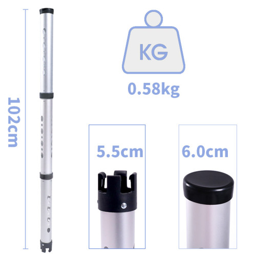 新款高爾夫撿球筒可拆裝三節鋁管撿球器標準尺寸拾球器