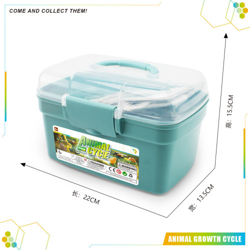 家仿真植物蝴蝶蜜蜂青蛙模型動植物成長周期收納盒套裝玩具 家仿真植物蝴蝶蜜蜂青蛙模型動植物成長周期收納盒套裝玩具