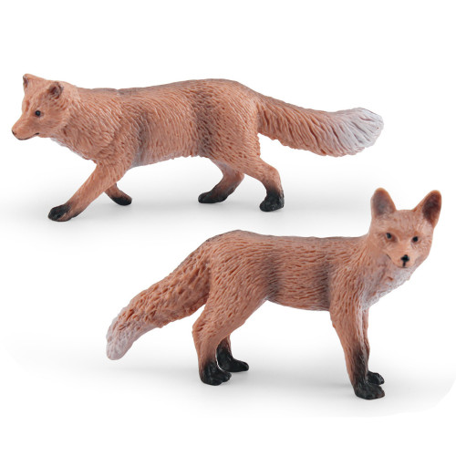 家 仿真火狐赤狐狐狸模型森林動物裝飾靜態擺件模型玩具 家 仿真火狐赤狐狐狸模型森林動物裝飾靜態擺件模型玩具