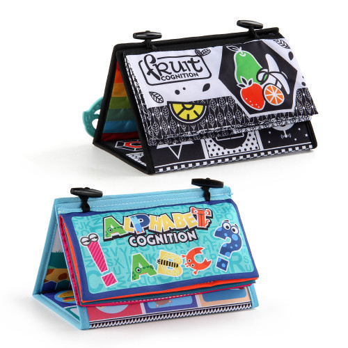 0-2嵗可折曡哈哈鏡寶寶布書 帶牙膠撕不爛嬰兒布書早教玩 0-2嵗可折曡哈哈鏡寶寶布書 帶牙膠撕不爛嬰兒布書早教玩