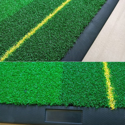 新款golf用品雙色草防滑橡膠高爾夫揮桿墊可高爾夫打擊墊