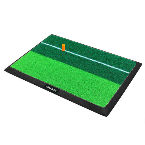 新款golf用品雙色草防滑橡膠高爾夫揮桿墊可高爾夫打擊墊