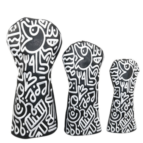 高爾夫球桿套烏鴉木桿套135ut黑色高爾夫用品高爾夫配件