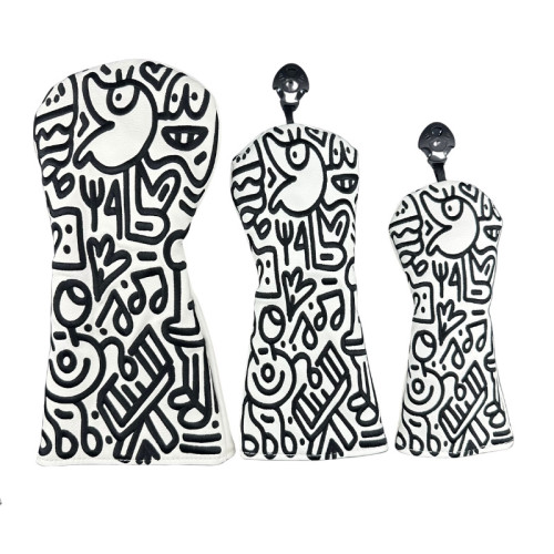 高爾夫球桿套烏鴉木桿套135ut黑色高爾夫用品高爾夫配件