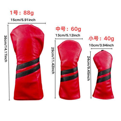 高爾夫球桿套兩斜條木桿頭套多種顔色速髮高爾夫配件