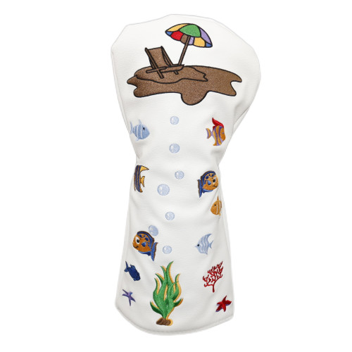 高爾夫球桿頭套小魚沙灘大中小木桿專用帽套高爾夫球桿配件