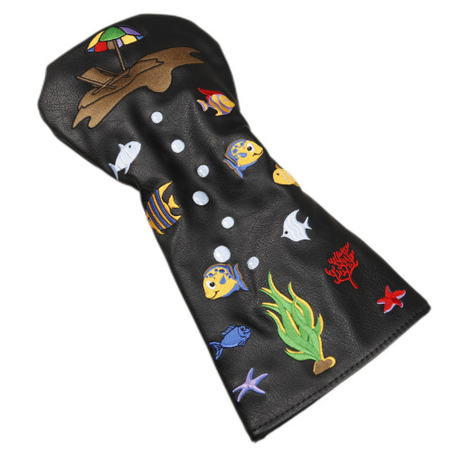 高爾夫球桿頭套小魚沙灘大中小木桿專用帽套高爾夫球桿配件