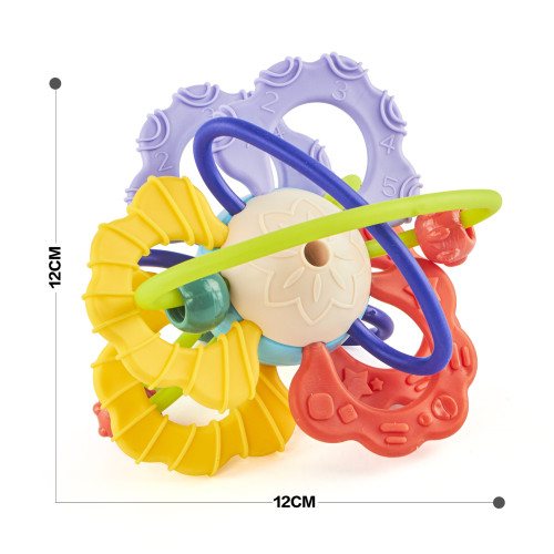 家嬰幼兒雙面軟膠牙膠曼哈頓鈴玩具寶寶益智抓握搖鈴手抓球 家嬰幼兒雙面軟膠牙膠曼哈頓鈴玩具寶寶益智抓握搖鈴手抓球