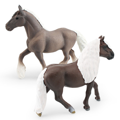 家仿真森林動物駿馬模型兒童認知黑森林馬花斑母馬靜態擺件 家仿真森林動物駿馬模型兒童認知黑森林馬花斑母馬靜態擺件