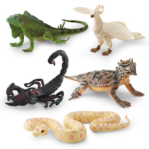 家仿真森林動物模型兒童認知白鳳凰綠鬣蜥蠍子蟒蛇角蜥擺件 家仿真森林動物模型兒童認知白鳳凰綠鬣蜥蠍子蟒蛇角蜥擺件