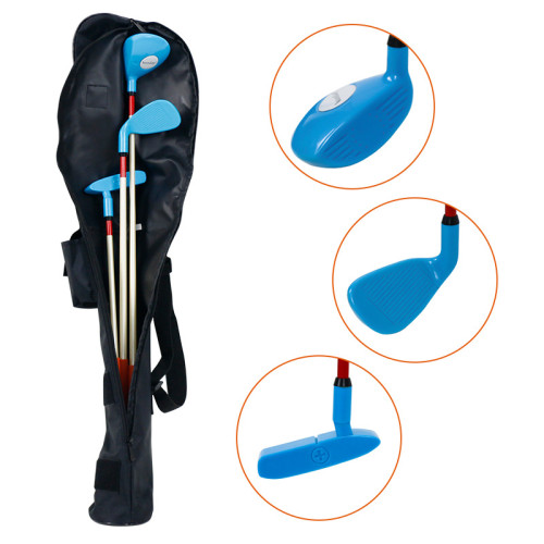 高爾夫球桿套裝2-7嵗兒童塑膠球桿迷你高爾夫球具套裝