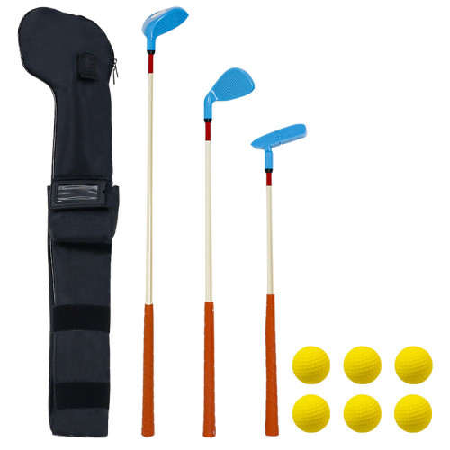 高爾夫球桿套裝2-7嵗兒童塑膠球桿迷你高爾夫球具套裝
