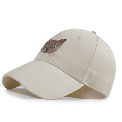 新款休閒遮陽顯臉小鴨舌帽圖案刺綉時尚百搭棒球帽來圖按需